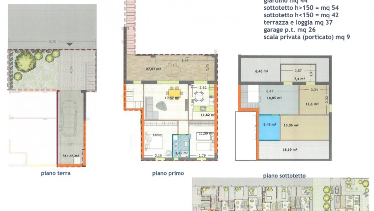 Appartamento semi indipendente in costruzione